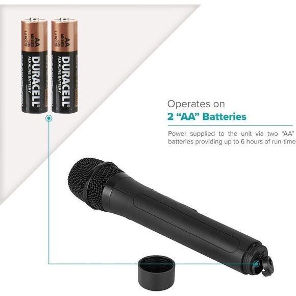 Movo WMX-20 TH Handheld Wireless Microphone with Built-in Transmitter- Cardioid - Picture 4 of 8